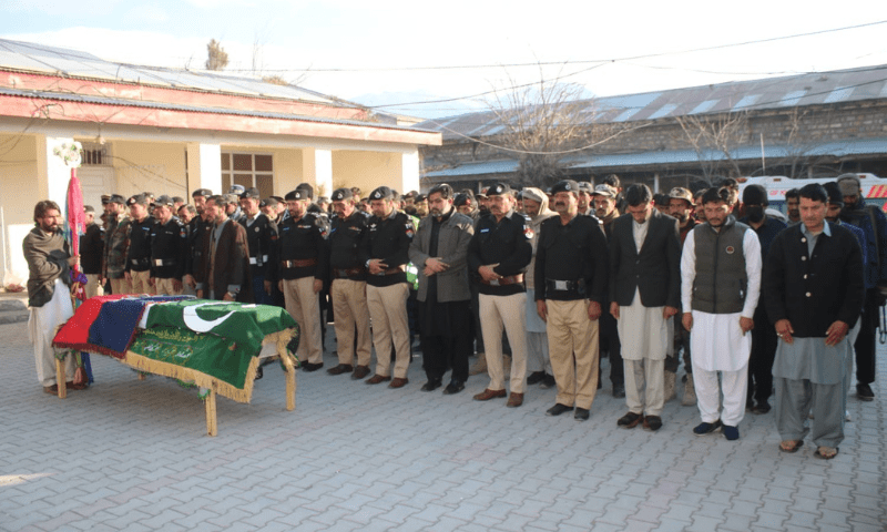 Funeral Held for Martyred Policeman in Kurram Amid