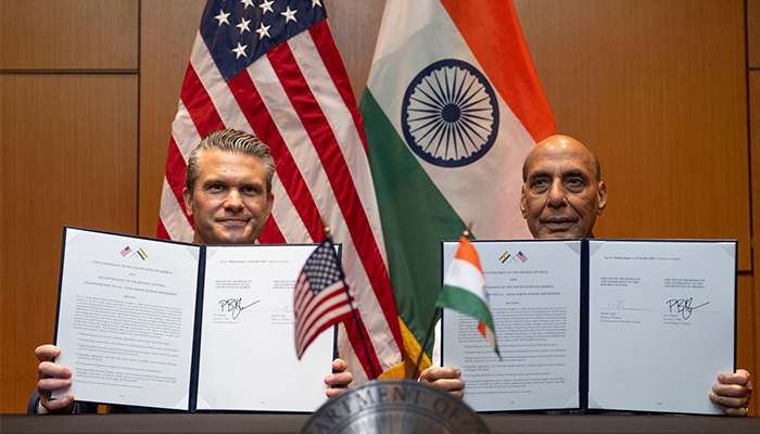 US, India Sign 10-Year Defense Partnership Framewo