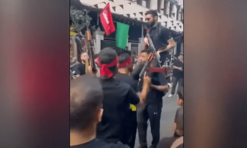 Hezbollah Armed Rally in Beirut Sparks Debate Amid