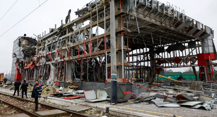 Russia Strikes Ukrainian Power Facilities and Rail