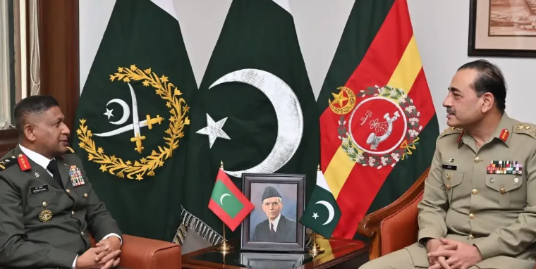 Maldives Defence Chief Meets Pakistan Army Chief, Discusses Bilateral Cooperation