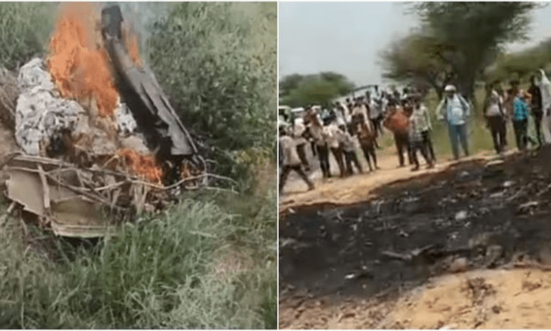 Indian Air Force Jaguar Jet Crashes in Rajasthan, 