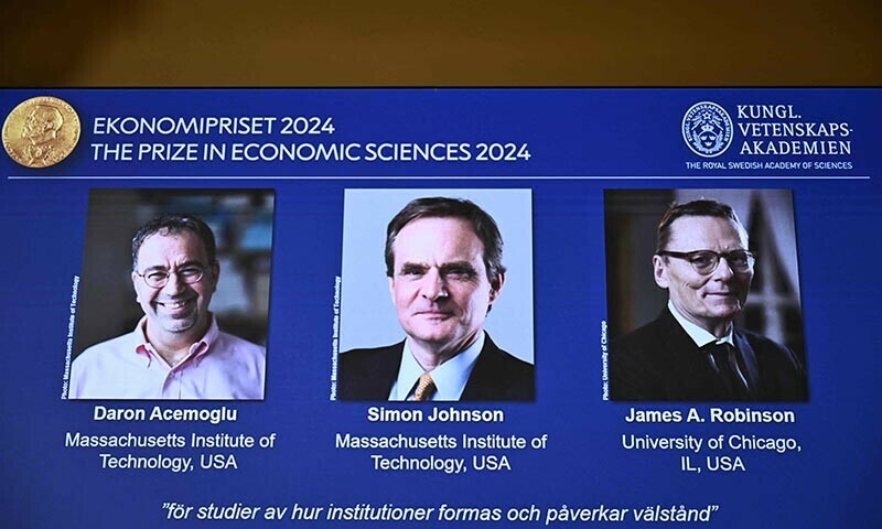 Daron Acemoglu, Simon Johnson, and James Robinson Win 2024 Nobel Prize in Economics