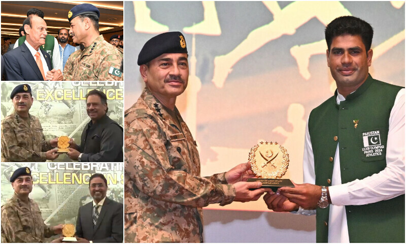 Army Chief Honors Olympian Arshad Nadeem in Special Ceremony at GHQ