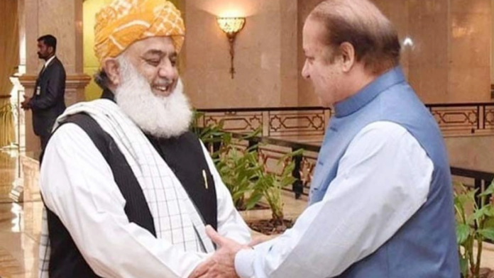 Maulana Fazlur Rehman Meets Nawaz Sharif to Garner Support for Constitutional Amendments