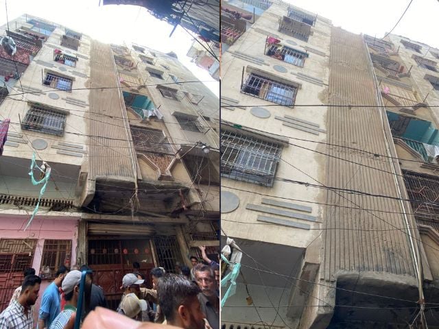 Two Women Killed as Sixth Floor Collapses in Karachi’s Ghani Mansion