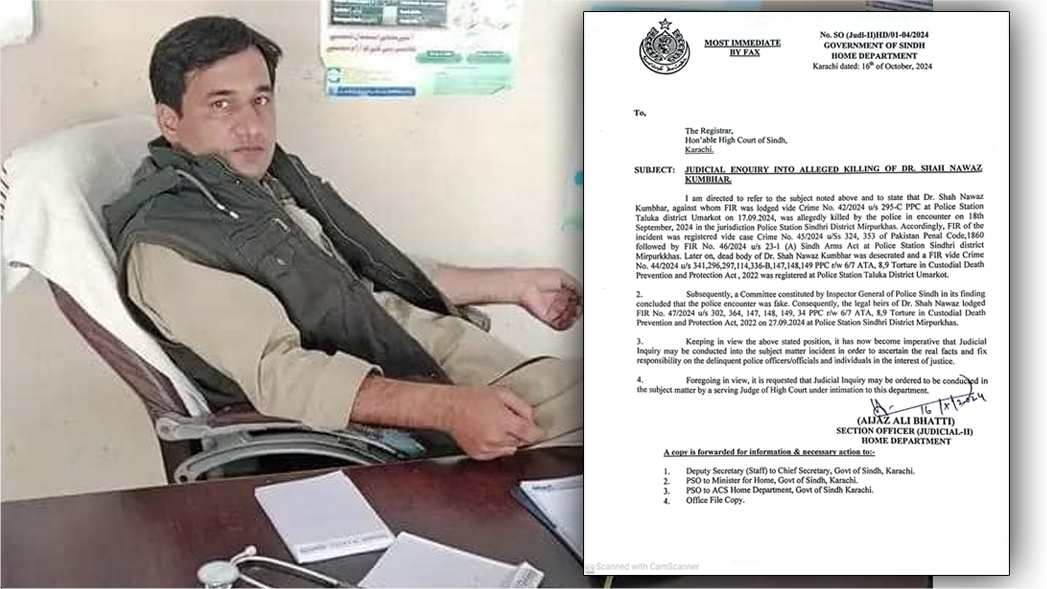 Sindh Government Initiates Judicial Inquiry into Dr. Shahnawaz Kanbhar's Death in Police Custody Amid Ongoing Violence Concerns