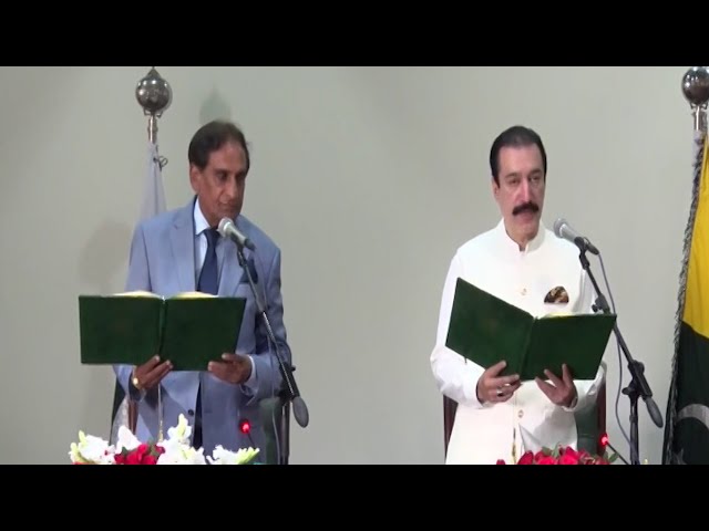 Raja Faisal Mumtaz Rathore Sworn In as AJK’s 16t