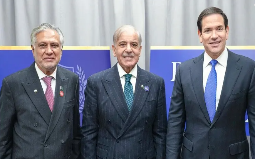 Shehbaz Sharif Meets Marco Rubio in Washington, Di