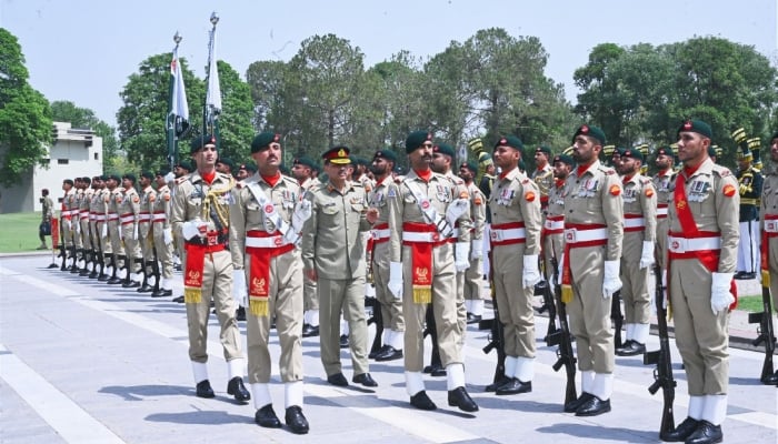 Field Marshal Asim Munir Honoured at GHQ with Guar