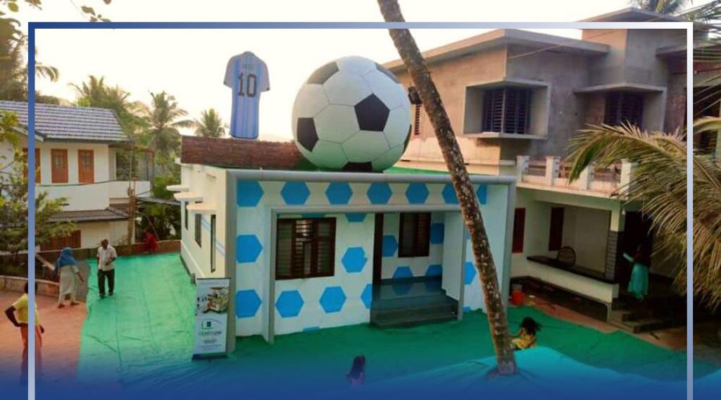 A Dubai-based businessman gifted a football-themed house to a Messi fan in Kerala