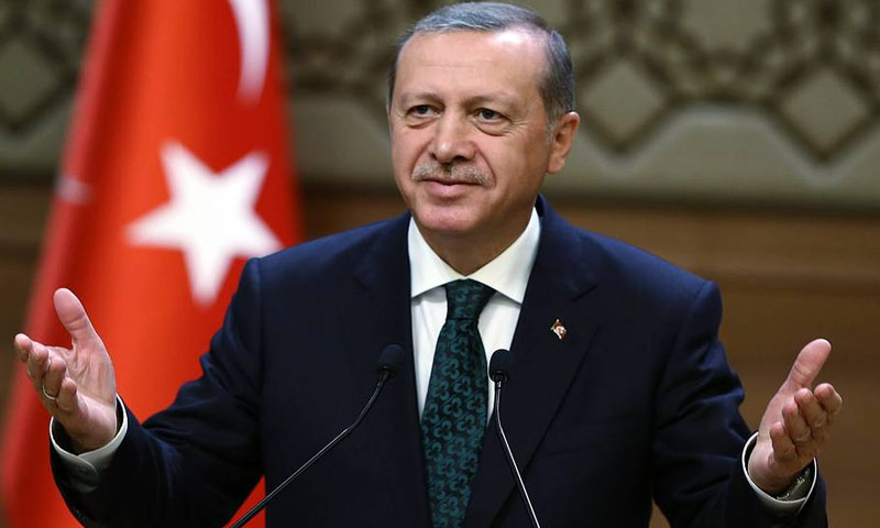 Erdogan Urges Opening Aid Channels to Gaza, Stress